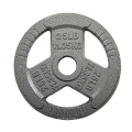 Wholesale Customized 10lb 15lb 25lb 35lb 45lb 55lb Gym Cast Iron Tri Grip 1 inch Weight Plates